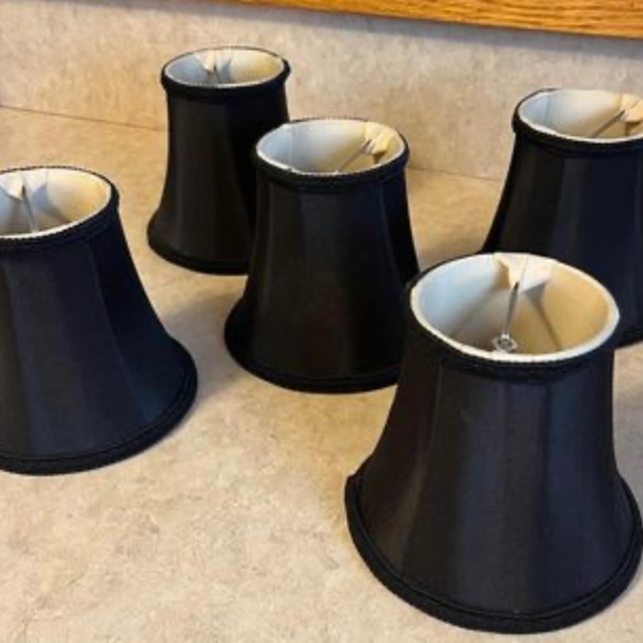 Black Clip On Candelabra Shades - Picture 5 of 5